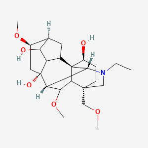 (1S,4S,5S,6R,8R,9R,10R,13S,16S,18R)-11-ethyl-6,18-dimethoxy-13-(methoxymethyl)-11-azahexacyclo[7.7.2.12,5.01,10.03,8.013,17]nonadecane-4,8,16-triol