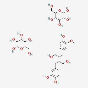 2,3-Bis[(4-hydroxy-3-methoxyphenyl)methyl]butane-1,4-diol;6-(hydroxymethyl)oxane-2,3,4,5-tetrol