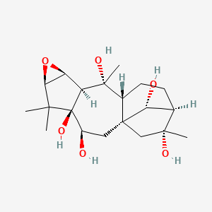 (1S,3S,4R,6R,8S,9S,10R,11R,14R,15R,17R)-5,5,10,15-tetramethyl-7-oxapentacyclo[12.2.1.01,11.04,9.06,8]heptadecane-3,4,10,15,17-pentol