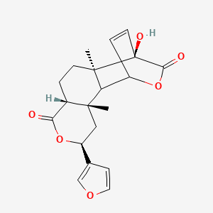 (3S,5S,8R,11R,12R)-5-(furan-3-yl)-12-hydroxy-3,11-dimethyl-6,14-dioxatetracyclo[10.2.2.02,11.03,8]hexadec-15-ene-7,13-dione