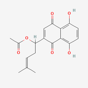 molecular formula C18H18O6 B10789740 Acetylshikonin CAS No. 23444-71-5