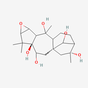 (1S,4R,10R,15R)-5,5,10,15-tetramethyl-7-oxapentacyclo[12.2.1.01,11.04,9.06,8]heptadecane-3,4,10,15,17-pentol