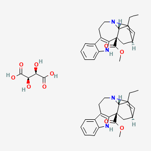 molecular formula C46H54N4O10 B10789825 Catharanthine hemitartrate 