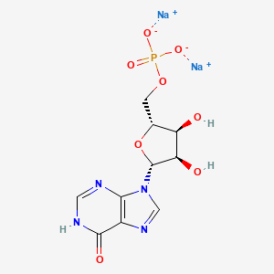 disodium;[(2R,3S,4R,5R)-3,4-dihydroxy-5-(6-oxo-1H-purin-9-yl)oxolan-2-yl]methyl phosphate