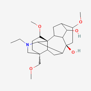 (1S,8S,13R)-11-ethyl-6,16-dimethoxy-13-(methoxymethyl)-11-azahexacyclo[7.7.2.12,5.01,10.03,8.013,17]nonadecane-4,8-diol