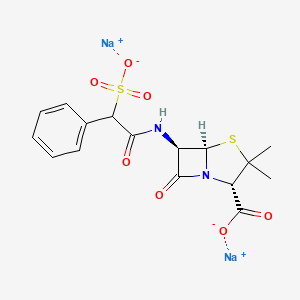 molecular formula C16H16N2Na2O7S2 B10789972 Sulbenicillin (disodium) 