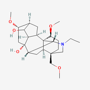 (1S,2R,3R,5S,6S,8S,9S,10R,13R,16S,17R)-11-ethyl-6,16-dimethoxy-13-(methoxymethyl)-11-azahexacyclo[7.7.2.12,5.01,10.03,8.013,17]nonadecane-4,8-diol