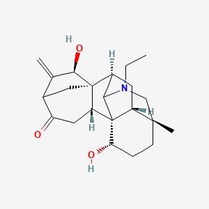 (1R,2R,7R,8R,9R,13R,16S,17R)-11-ethyl-7,16-dihydroxy-13-methyl-6-methylidene-11-azahexacyclo[7.7.2.15,8.01,10.02,8.013,17]nonadecan-4-one