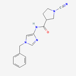 N-(1-benzylimidazol-4-yl)-1-cyanopyrrolidine-3-carboxamide