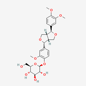 (2S,3R,4S,5S,6R)-2-[4-[(3S,3aR,6R,6aR)-3-(3,4-dimethoxyphenyl)-1,3,3a,4,6,6a-hexahydrofuro[3,4-c]furan-6-yl]-2-methoxyphenoxy]-6-(hydroxymethyl)oxane-3,4,5-triol