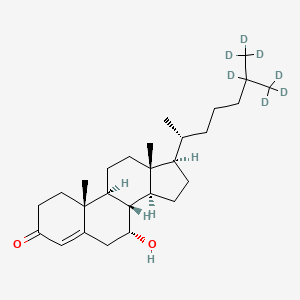 molecular formula C27H44O2 B10790189 7alpha-Hydroxy-4-cholesten-3-one-d7 