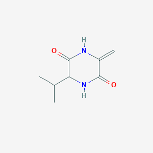 molecular formula C8H12N2O2 B10790200 3-Methylidene-6-propan-2-ylpiperazine-2,5-dione 