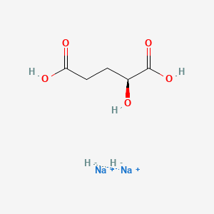 molecular formula C5H10Na2O5 B10790232 disodium;hydride;(2S)-2-hydroxypentanedioic acid 