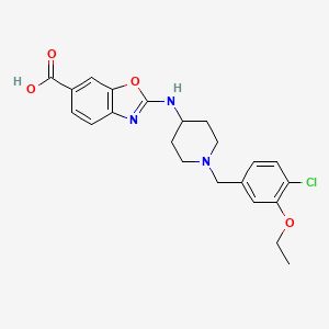 2-(1-(4-Chloro-3-ethoxybenzyl)piperidin-4-ylamino)benzo[d]oxazole-6-carboxylic acid