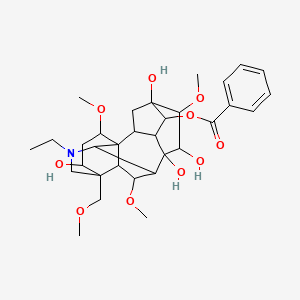 molecular formula C32H45NO10 B10790273 Benzoylaconitine 