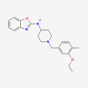 N-(1-(3-ethoxy-4-methylbenzyl)piperidin-4-yl)benzo[d]oxazol-2-amine