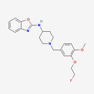 N-(1-(3-(2-fluoroethoxy)-4-methoxybenzyl)piperidin-4-yl)benzo[d]oxazol-2-amine