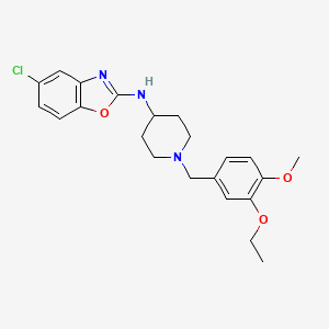 5-chloro-N-(1-(3-ethoxy-4-methoxybenzyl)piperidin-4-yl)benzo[d]oxazol-2-amine