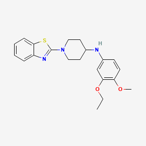 1-(benzo[d]thiazol-2-yl)-N-(3-ethoxy-4-methoxyphenyl)piperidin-4-amine