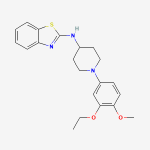 N-(1-(3-ethoxy-4-methoxyphenyl)piperidin-4-yl)benzo[d]thiazol-2-amine