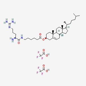 molecular formula C43H71F6N5O7 B10790408 Cho-Arg (trifluoroacetate salt) 