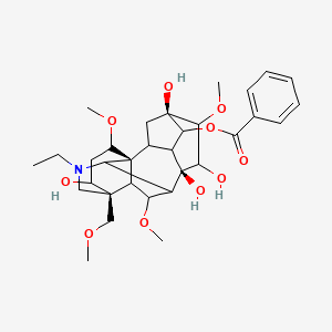 molecular formula C32H45NO10 B10790415 Isaconitine;Pikraconitin 