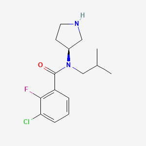 (S)-3-chloro-2-fluoro-N-isobutyl-N-(pyrrolidin-3-yl)benzamide