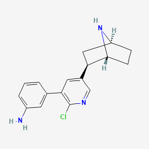 molecular formula C17H18ClN3 B10790552 3'-(3-Aminophenyl)epibatidine 