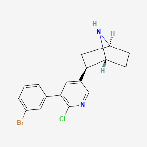 molecular formula C17H16BrClN2 B10790555 3'-(3-Bromophenyl)epibatidine 