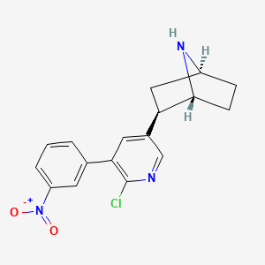 molecular formula C17H16ClN3O2 B10790559 3'-(3-Nitrophenyl)epibatidine 