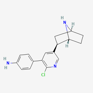 molecular formula C17H18ClN3 B10790562 3'-(4-Aminophenyl)epibatidine 