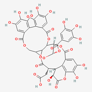 (2R,3S)-2-(4-hydroxyphenyl)-8-[(2R,3S,4S)-3,5,7-trihydroxy-2-(4-hydroxyphenyl)chroman-4-yl]chromane-3,5,7-triol