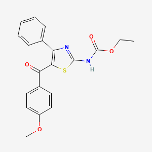 Ethyl 5-(4-methoxybenzoyl)-4-phenylthiazol-2-ylcarbamate