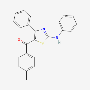 (4-Phenyl-2-(phenylamino)thiazol-5-yl)(p-toluyl)methanone