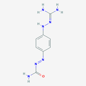 molecular formula C8H11N7O B107906 [4-[2-(二氨基亚甲基)腙基]苯基]亚氨基脲 CAS No. 61566-10-7