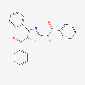 N-(5-(4-Methylbenzoyl)-4-phenylthiazol-2-yl)benzamide