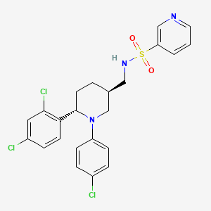 N-(((3R,6S)-1-(4-chlorophenyl)-6-(2,4-dichlorophenyl)piperidin-3-yl)methyl)pyridine-3-sulfonamide