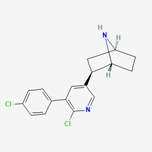 molecular formula C17H16Cl2N2 B10790635 3'-(4-Chlorophenyl)epibatidine 