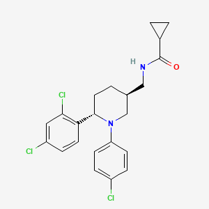 N-(((3S,6S)-1-(4-chlorophenyl)-6-(2,4-dichlorophenyl)piperidin-3-yl)methyl)cyclopropanecarboxamide