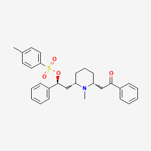 (2S,6S,2R)-2-[6-(2-p-Toluenesulfonyloxy-2-phenylethyl)-1-methylpiperidin-2-yl]-1-phenylethanone hydrochloride