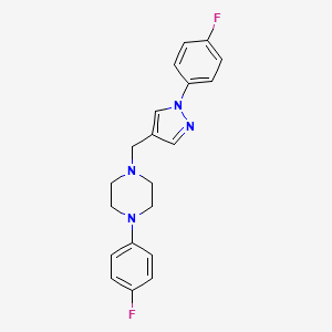 1-(4-Fluorophenyl)-4-{[1-(4-fluorophenyl)-1H-pyrazol-4-yl]methyl}piperazine