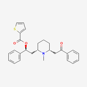 (2S,6S,2R)-2-[6-(2-(2-Thiophen)-carboxyl-2-phenylethyl)-1-methylpiperidin-2-yl]-1-phenylethanone hydrochloride