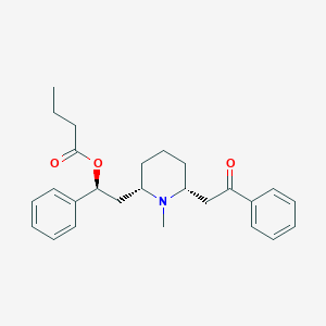 (2S,6S,2R)-2-[6-(2-Butyryloxy-2-phenylethyl)-1-methylpiperidin-2-yl]-1-phenylethanone hydrochloride