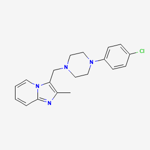 2-Methyl-3-[4-(4-chlorophenyl)piperazinylmethyl]imidazo-[1,2-a]-pyridine