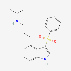 N-Isopropyl-3-[3-(phenylsulfonyl)-1H-indol-4-yl]propan-1-amine