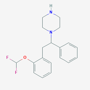 1-(2-(2-(Difluoromethoxy)phenyl)-1-phenylethyl)piperazine (enantiomeric mix)