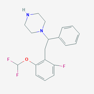 1-(2-(2-(Difluoromethoxy)-6-fluorophenyl)-1-phenylethyl)piperazine