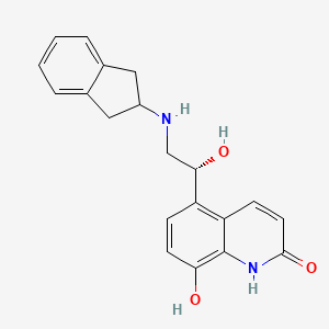 8-Hydroxy-5-[(R)-1-hydroxy-2-(indan-2-ylamino)-ethyl]-1H-quinolin-2-one