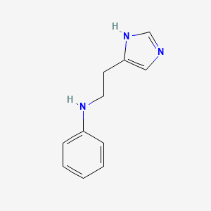 molecular formula C11H13N3 B10790989 4-(2-(Phenylamino)ethyl)-1H-imidazole 