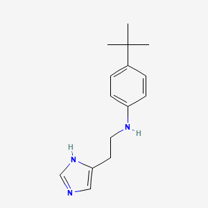 molecular formula C15H21N3 B10791010 4-(2-(4-tert-Butylphenylamino)ethyl)-1H-imidazole 